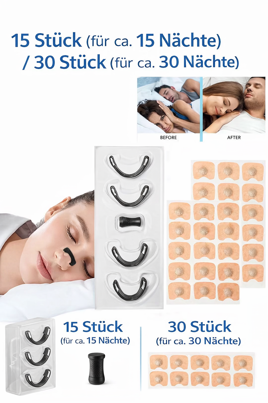 Nasenclip für freieres Atmen, Komfort & Wellness