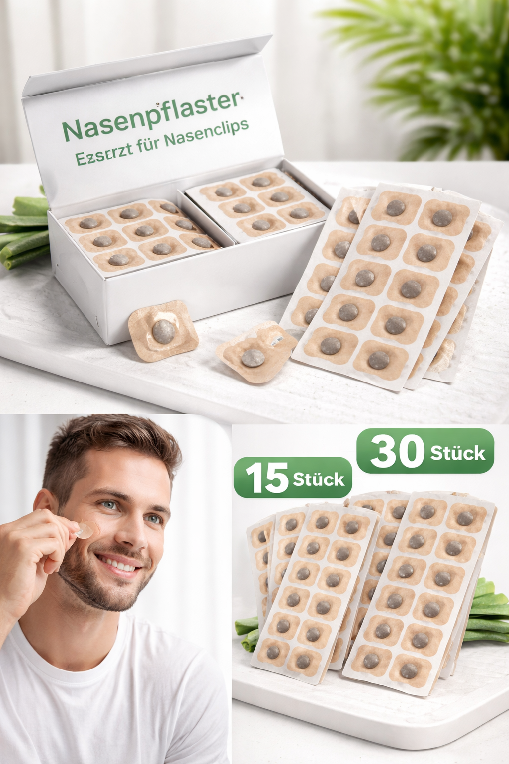 Nasenpflaster für Nasenclip - Ersatz